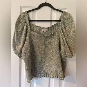 Loft Sage Green Top